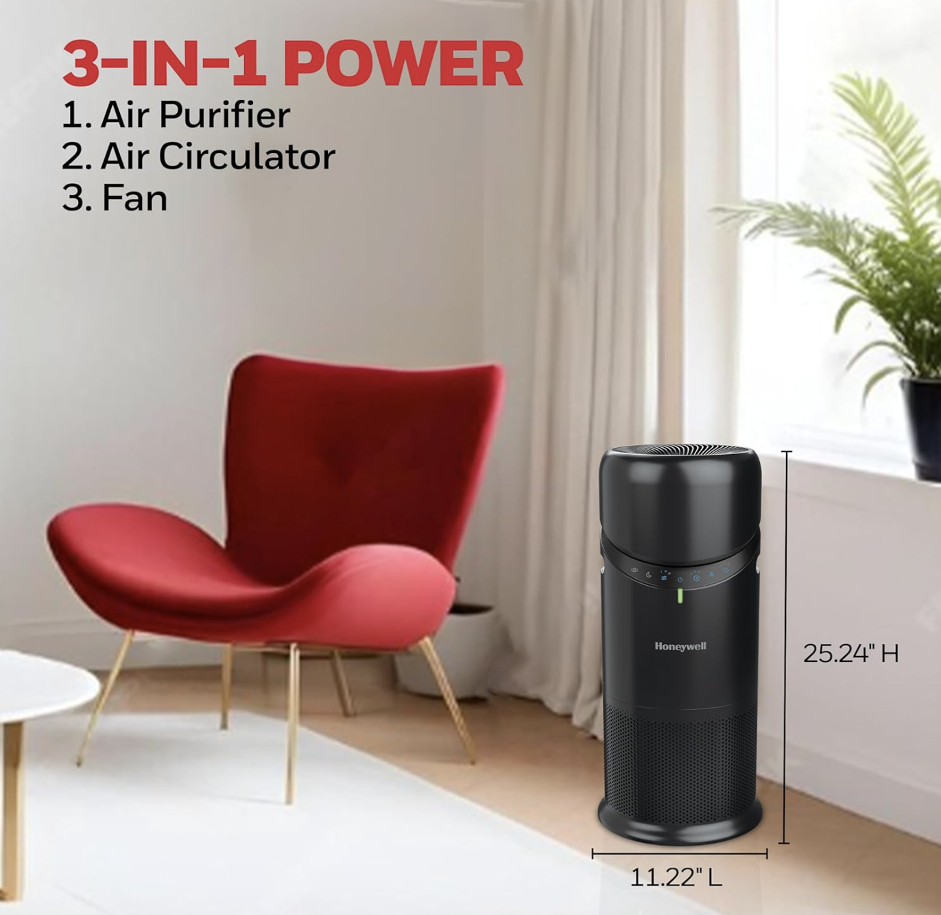 Honeywell Allergen Plus HEPA Air Purifier, view 2