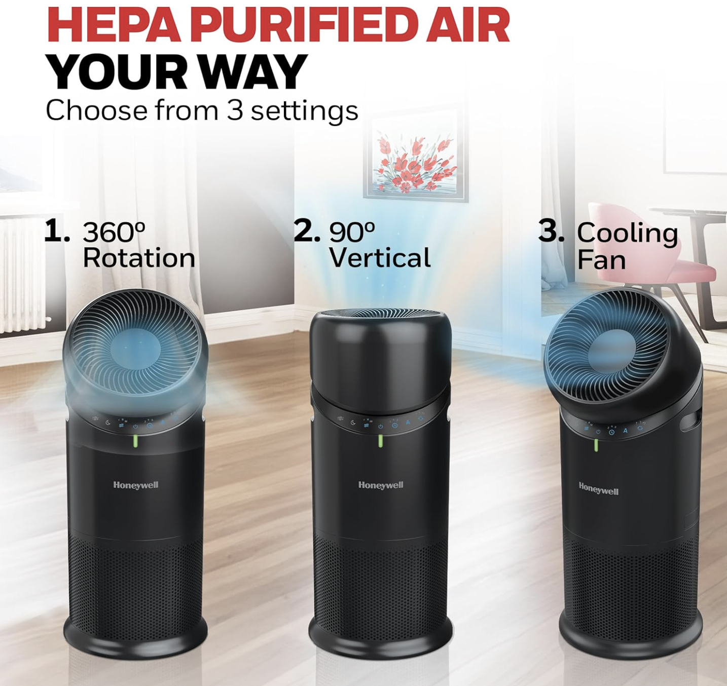 Honeywell Allergen Plus HEPA Air Purifier, view 3