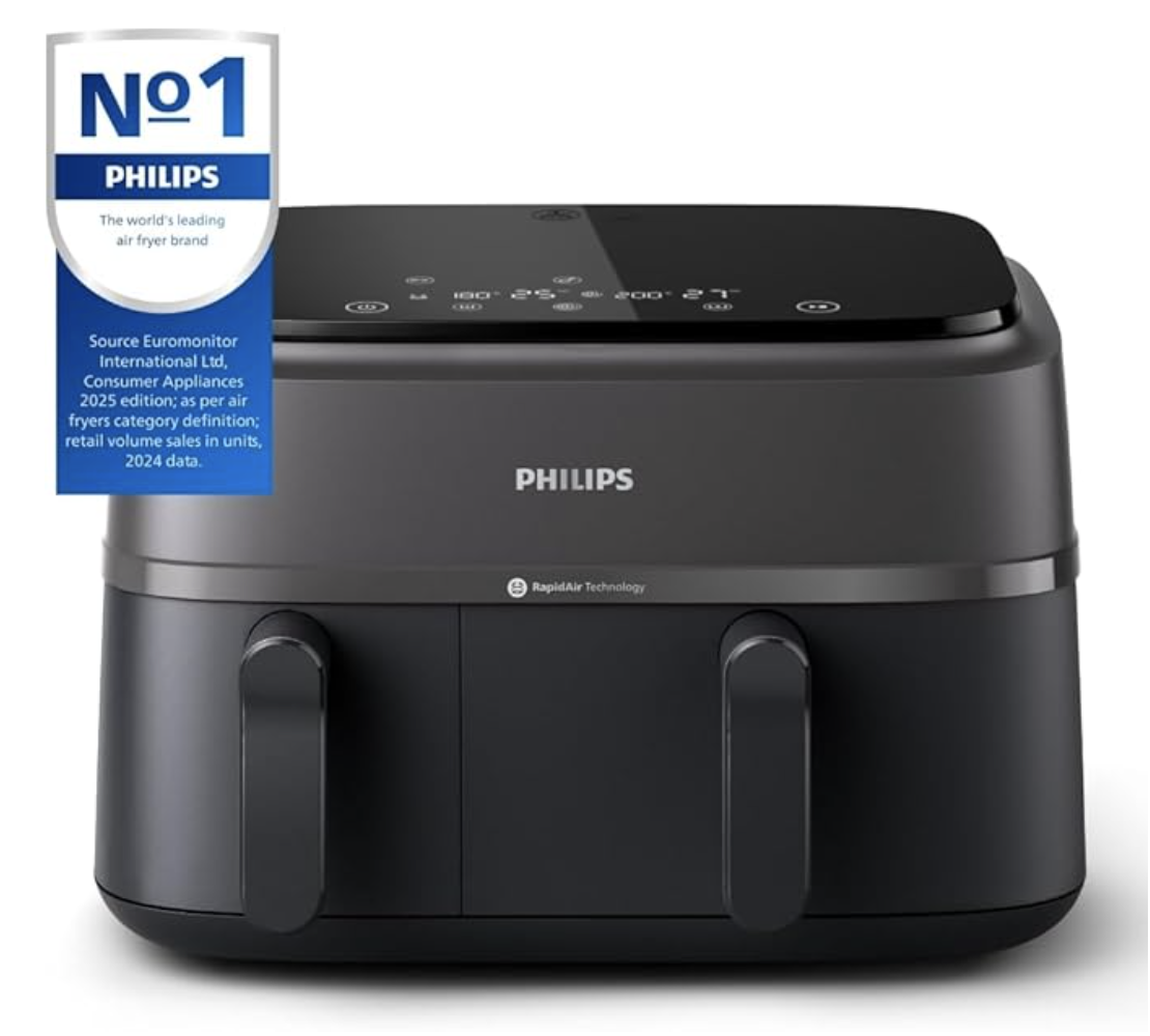 Philips 5000 Series Dual-Basket Airfryer with Steam, view 3
