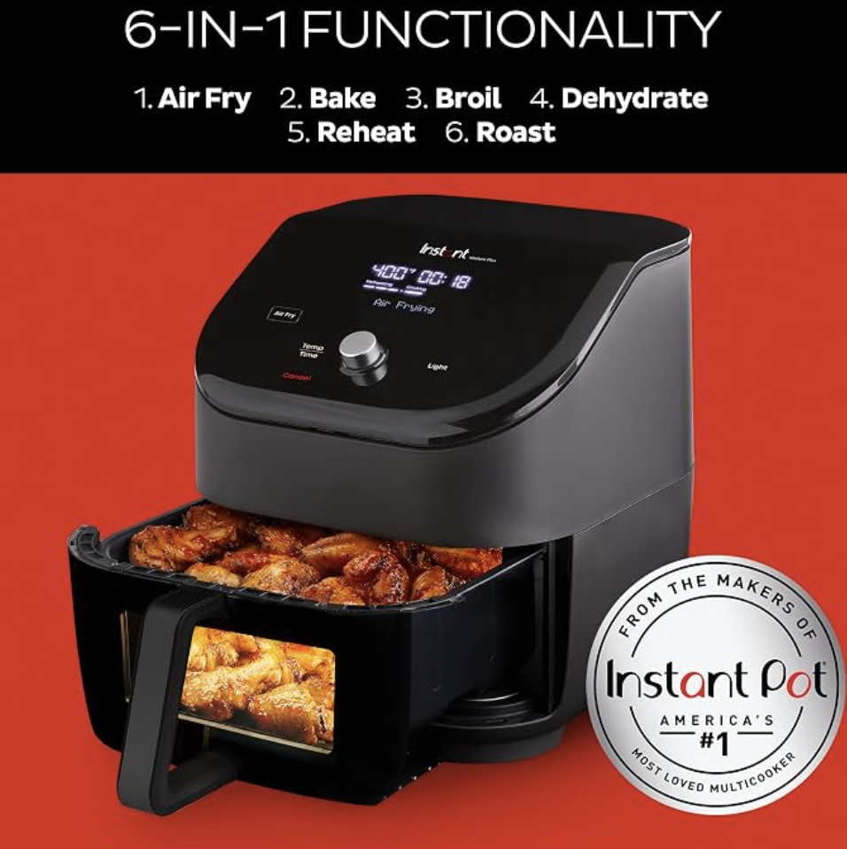 Instant Pot Vortex Plus 6QT ClearCook Air Fryer, view 3
