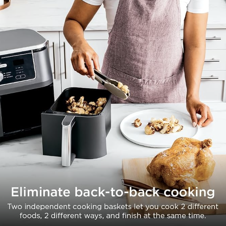 Ninja Foodi 10-QT Dual Air Fryer, view 2