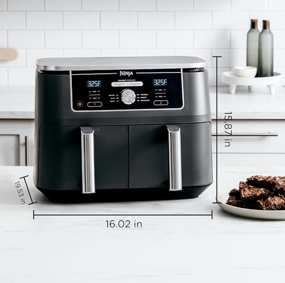 Ninja Foodi 10-QT Dual Air Fryer, view 3